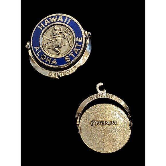 Vintage MONET 7" Sterling Silver 925 Charm Bracelet With 13 Charms Travel THEMED - Picture 12 of 16